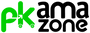 Logo of pkamazon featuring bold green letters 'pk' in a modern design.