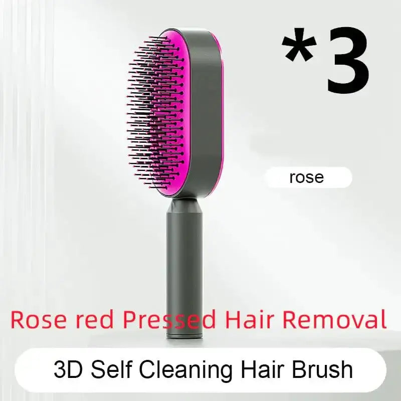 Self-Cleaning Hair Brush with Airbag Massage Scalp Comb