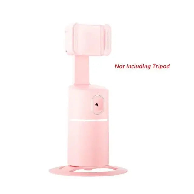 Pink auto face tracking phone selfie stick without tripod for hands-free photos and videos