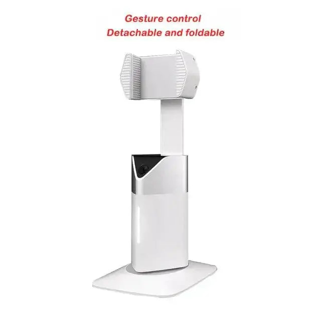 Auto face tracking phone selfie stick with gesture control, detachable and foldable design