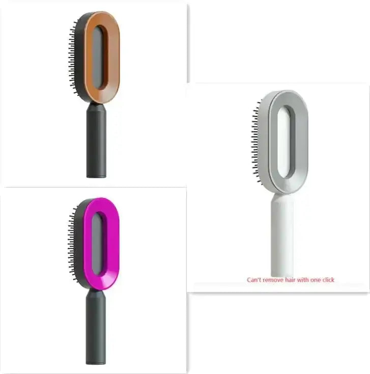 Self-Cleaning Hair Brush with Airbag Massage Scalp Comb