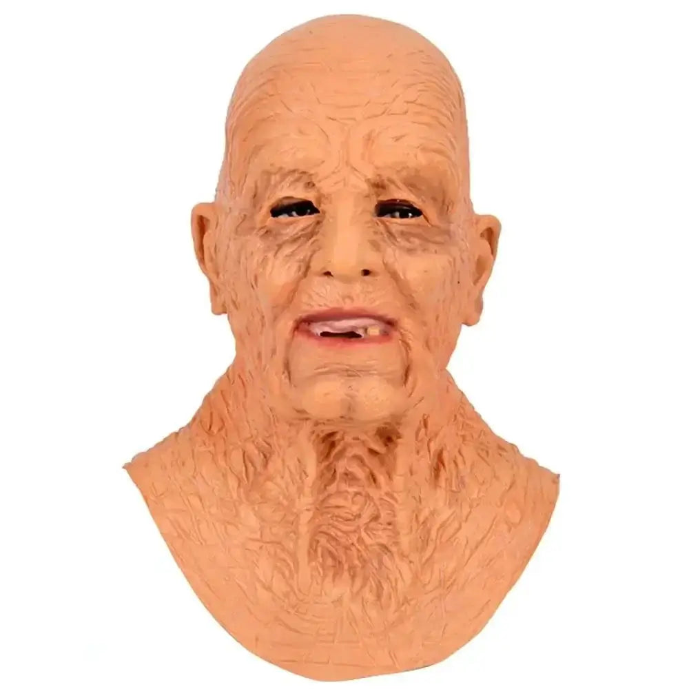 Old scary mask with realistic design, perfect for Halloween and themed parties.