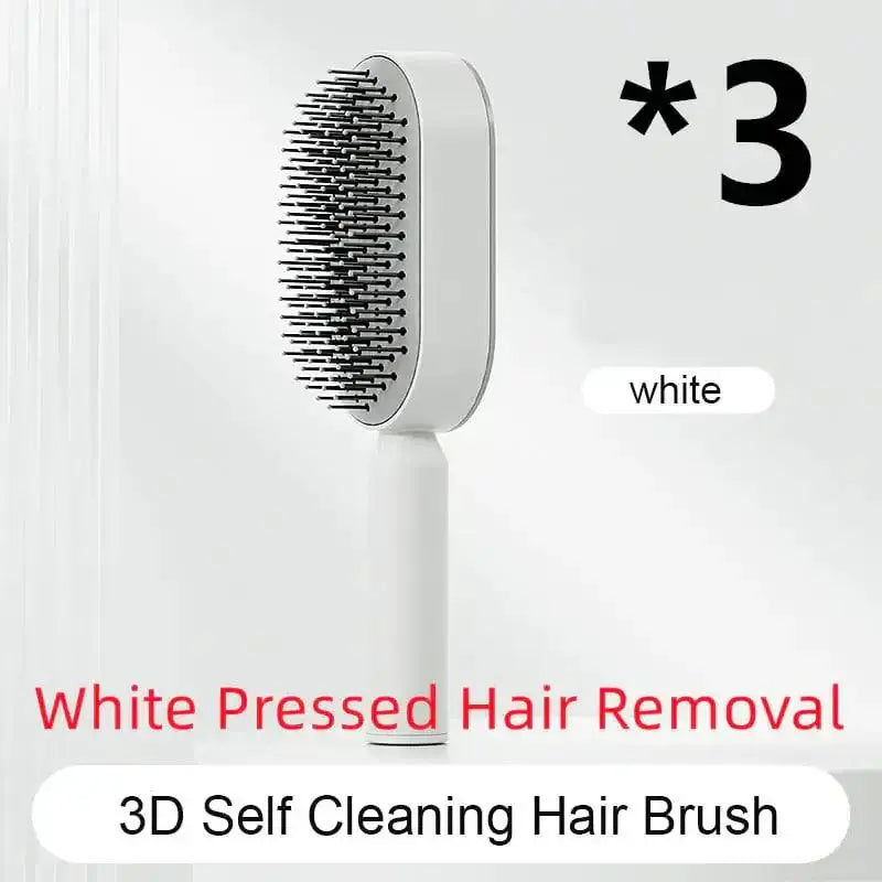 Self-Cleaning Hair Brush with Airbag Massage Scalp Comb