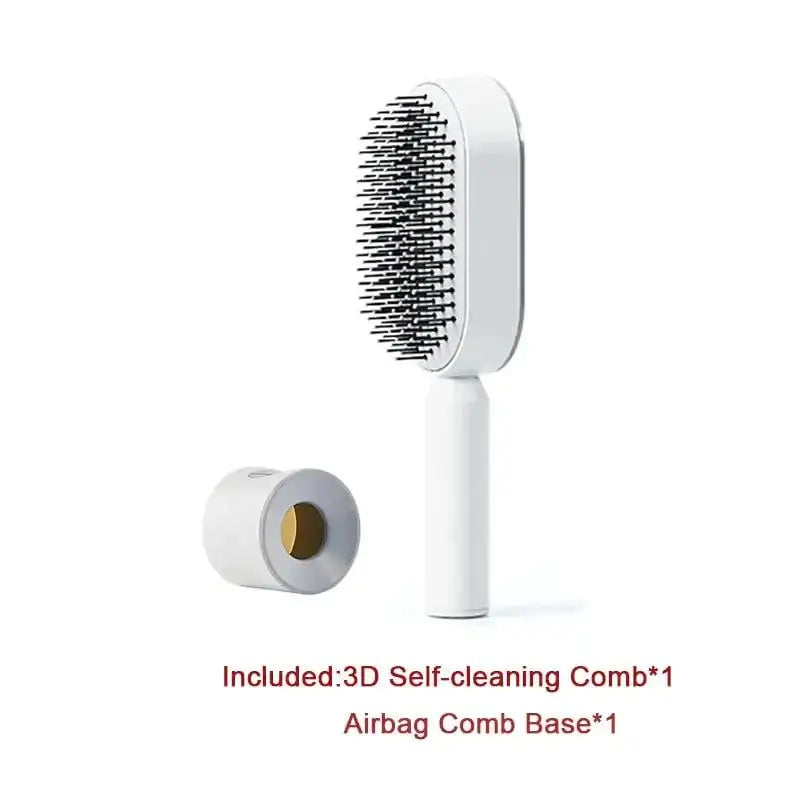 Self-Cleaning Hair Brush with Airbag Massage Scalp Comb