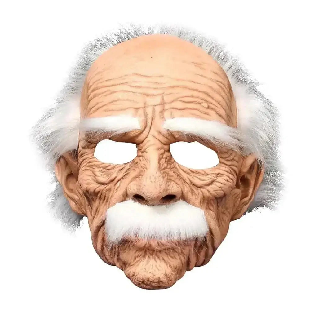 Old scary mask with realistic design and comfortable fit for Halloween or themed parties.