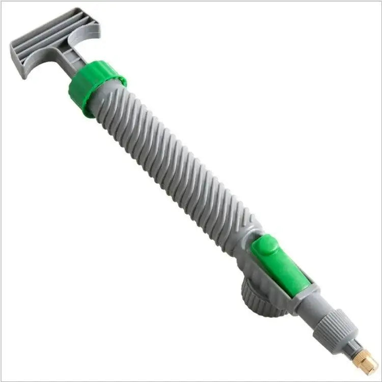 Beverage Bottle Sprayer nozzle for multi-functional use in gardening and car washing.