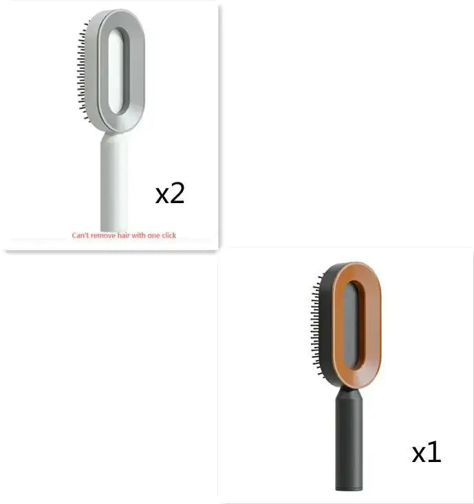 Self-Cleaning Hair Brush with Airbag Massage Scalp Comb