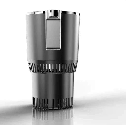 2-in-1 Smart Car Cup Warmer/Cooler with digital display and temperature control.
