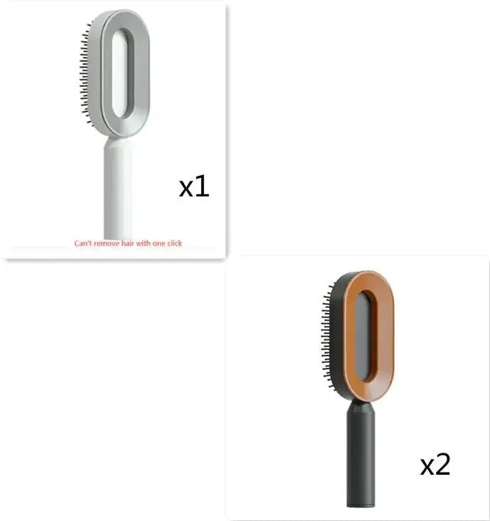Self-Cleaning Hair Brush with Airbag Massage Scalp Comb