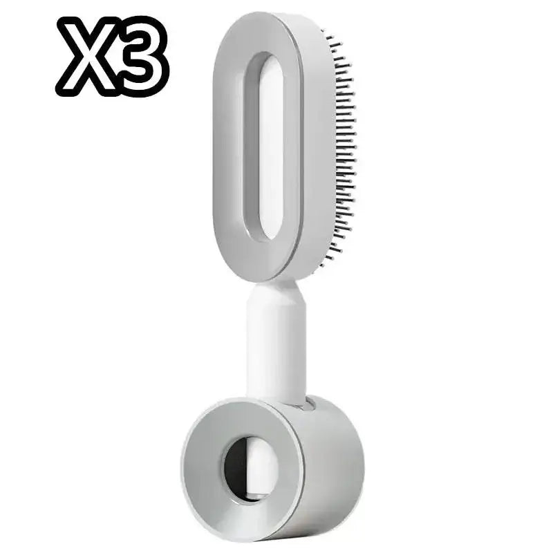 Self-Cleaning Hair Brush with Airbag Massage Scalp Comb