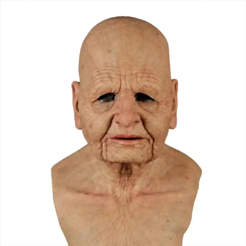 Old scary mask with realistic design for Halloween parties.
