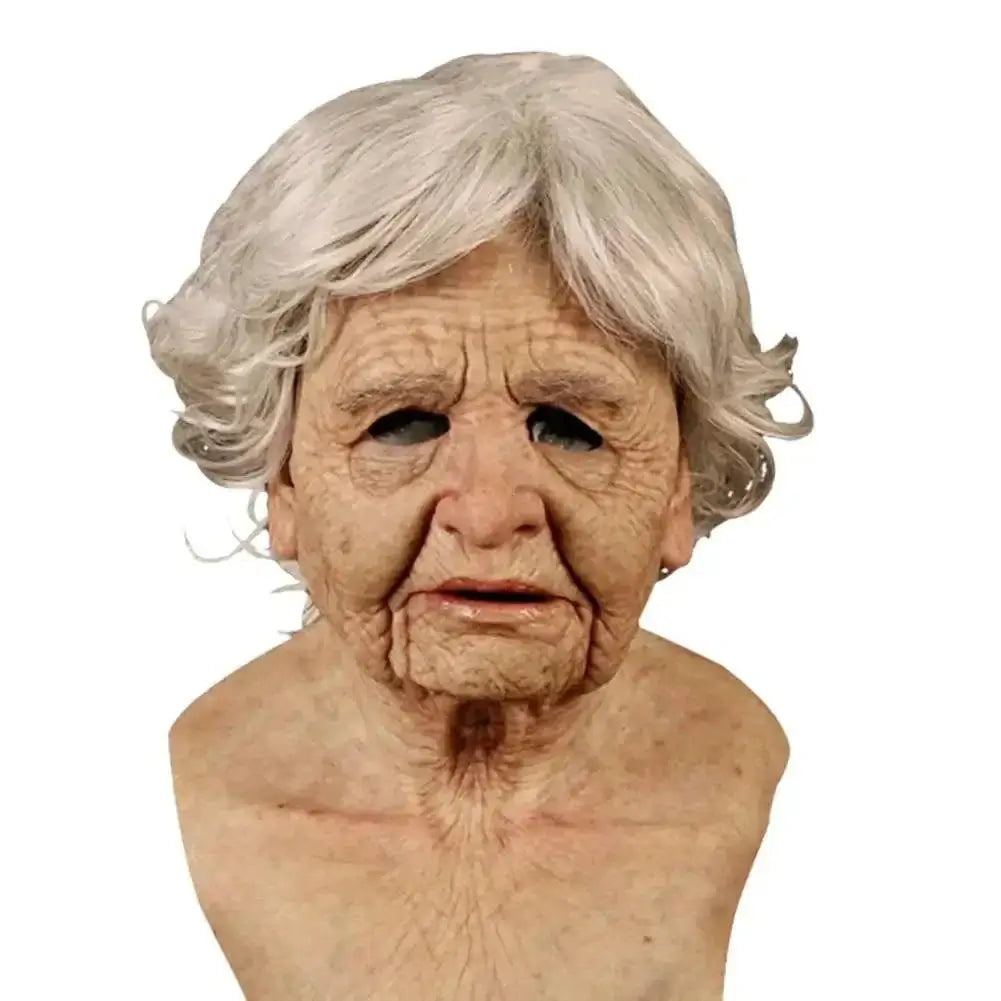 Old scary mask with realistic horror movie design, perfect for Halloween and themed parties.