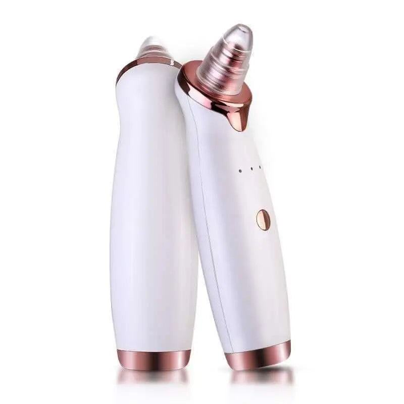 Electric vacuum facial blackhead remover with suction heads for clear skin care.