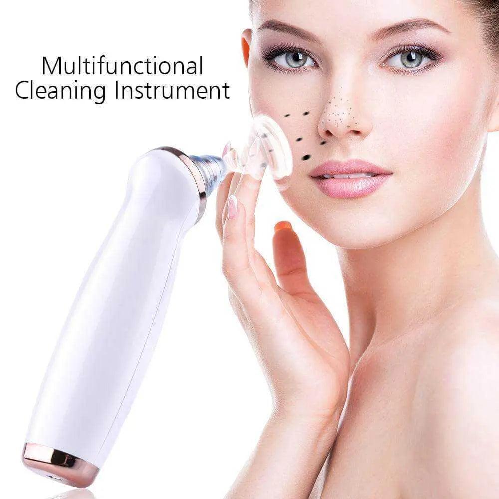 Electric vacuum facial blackhead remover for clear skin.