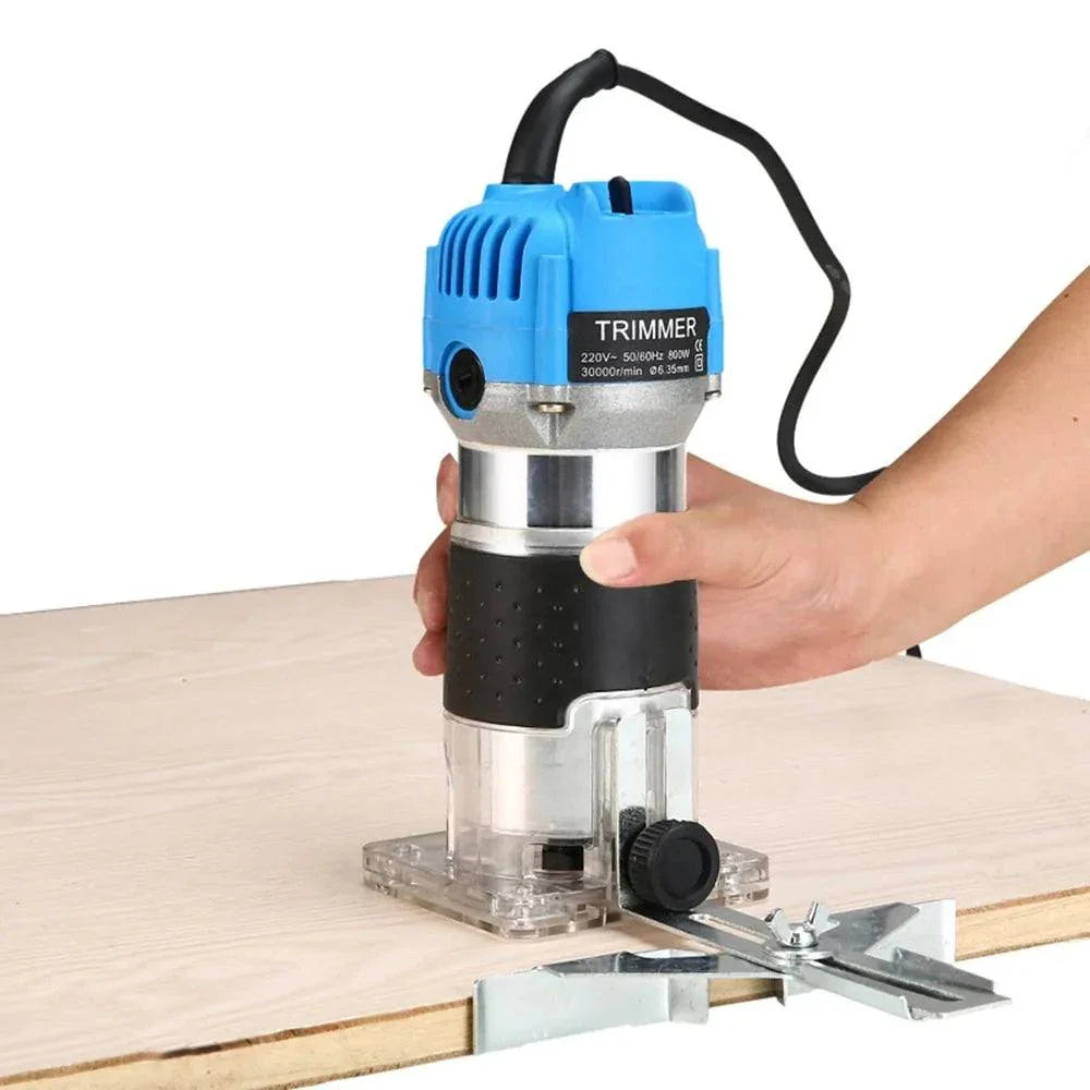 800W Electric Wood Trimming Machine Portable Tool for Carpentry
