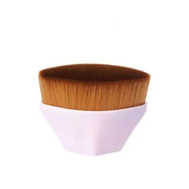 High Density Seamless Foundation Brush with soft natural fibers and diamond-shaped handle.