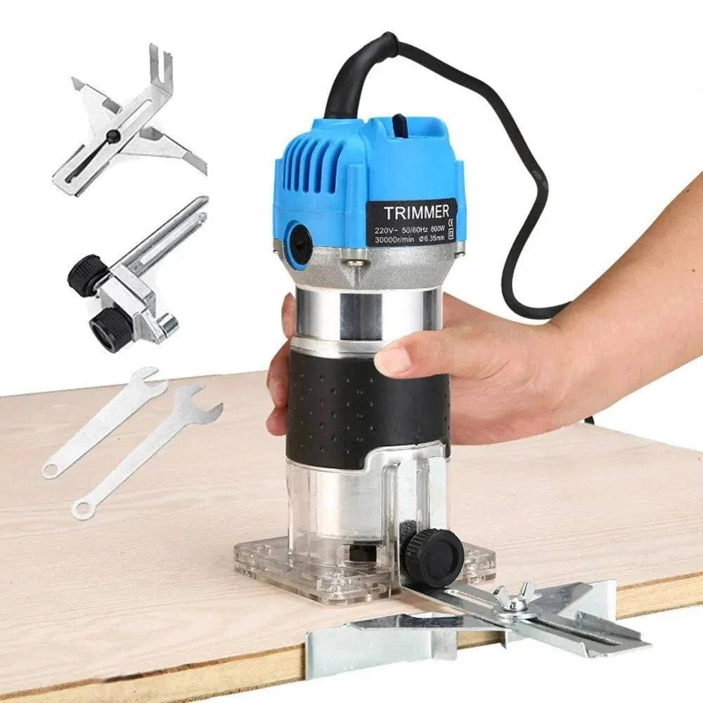 800W Electric Wood Trimming Machine Portable Tool for Carpentry