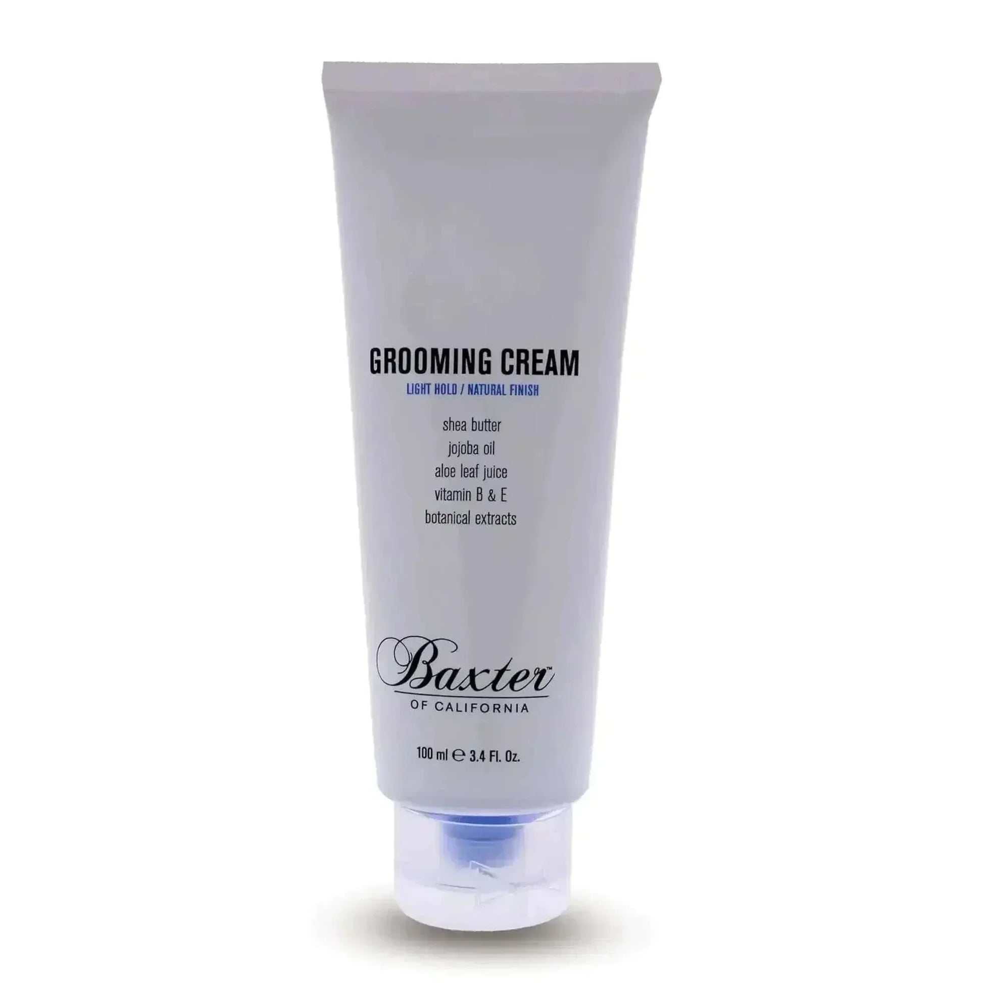 Light Hold Cream Baxter of California men's grooming cream tube for light hold and natural finish.