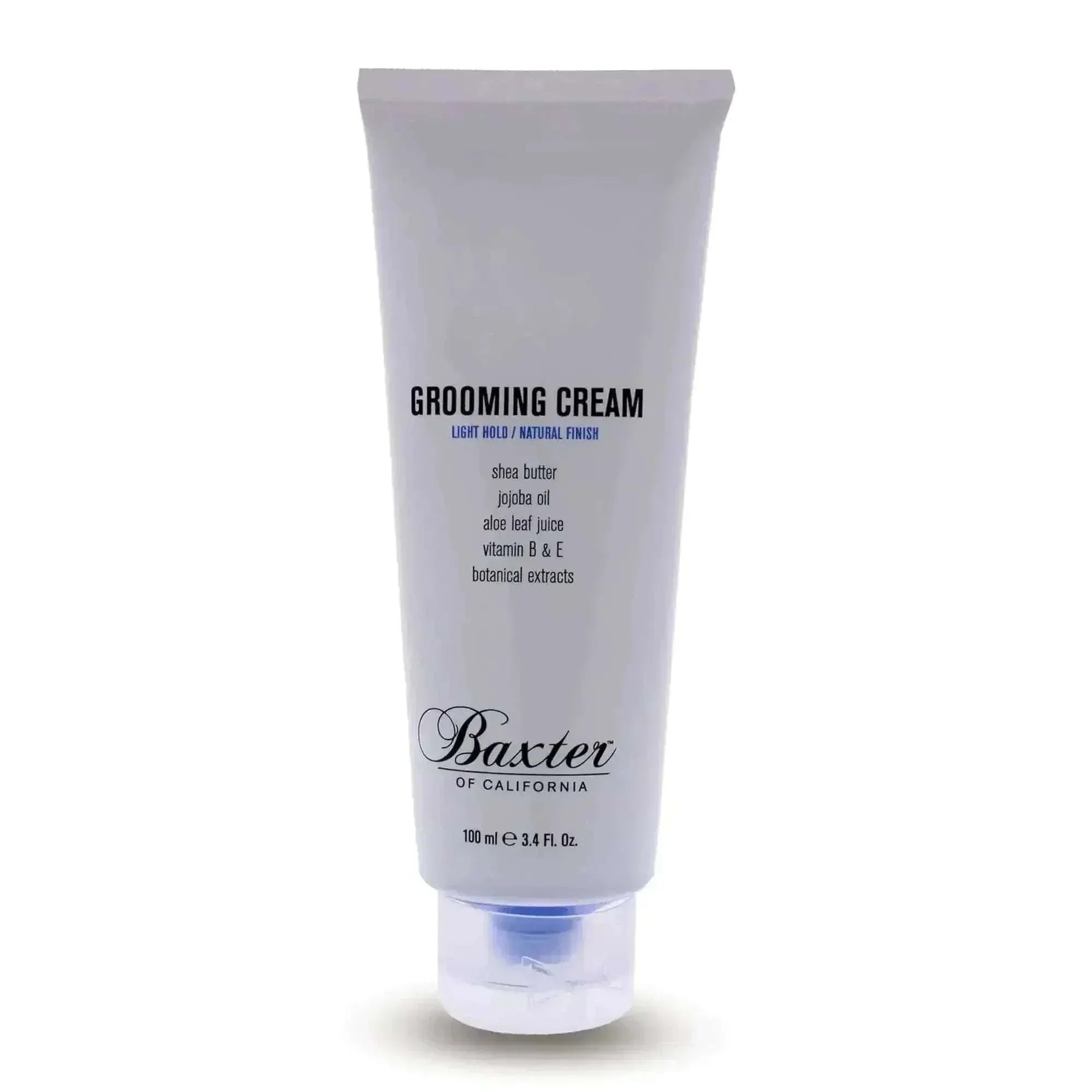 Light Hold Cream Baxter of California men's grooming cream tube for light hold and natural finish.