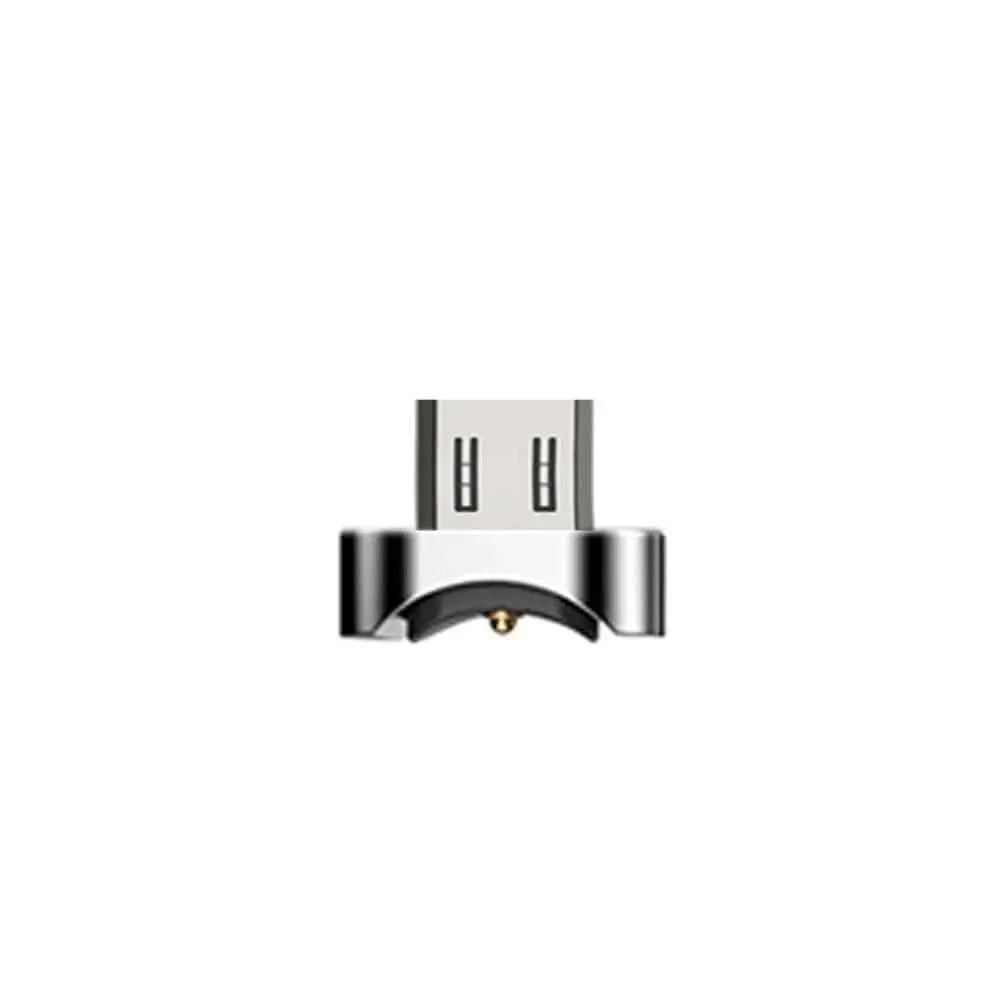 Magnetic charging cable USB-C connector with 180-degree rotation.