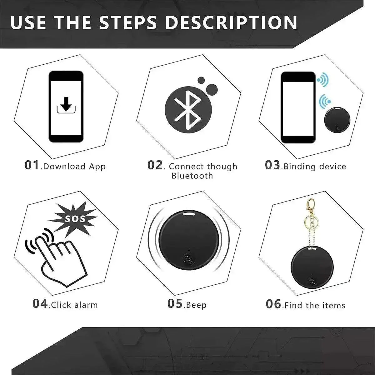 Step-by-step setup instructions for Bluetooth GPS device.