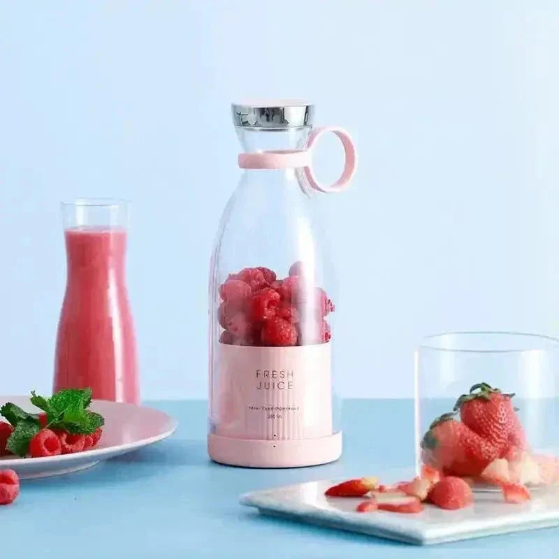 Portable Fresh Fruit Blender with rechargeable design, ideal for making smoothies and juices on the go.