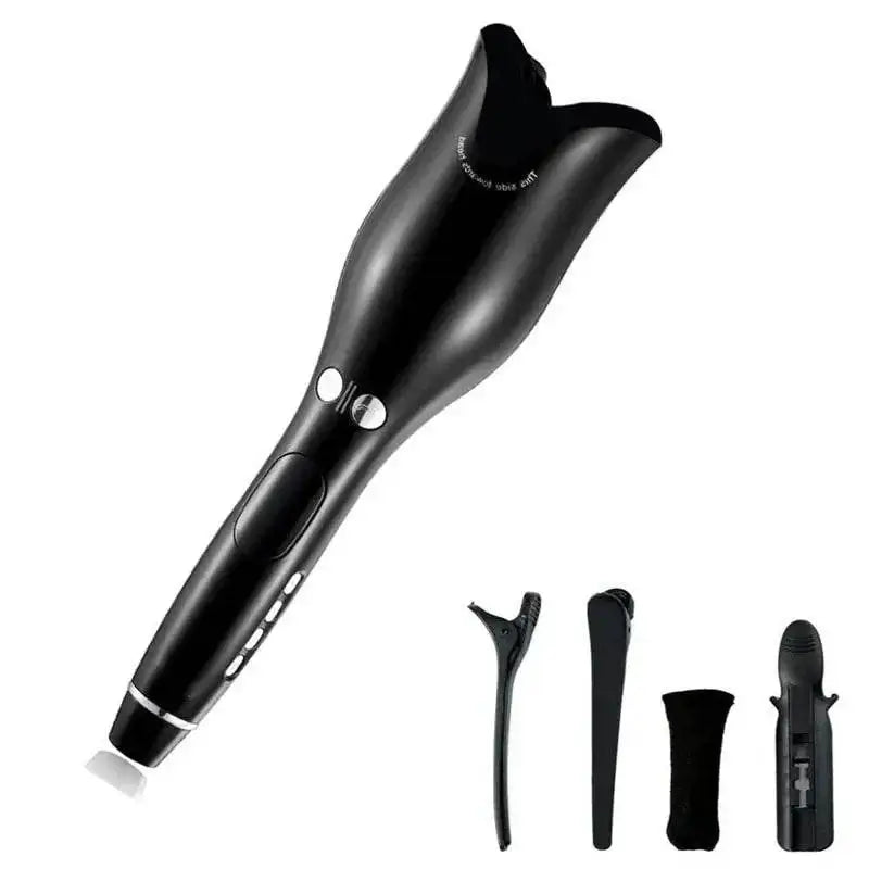 PowerCurl® Automatic Rotating Curling Iron features adjustable settings and accessories for effortless styling.