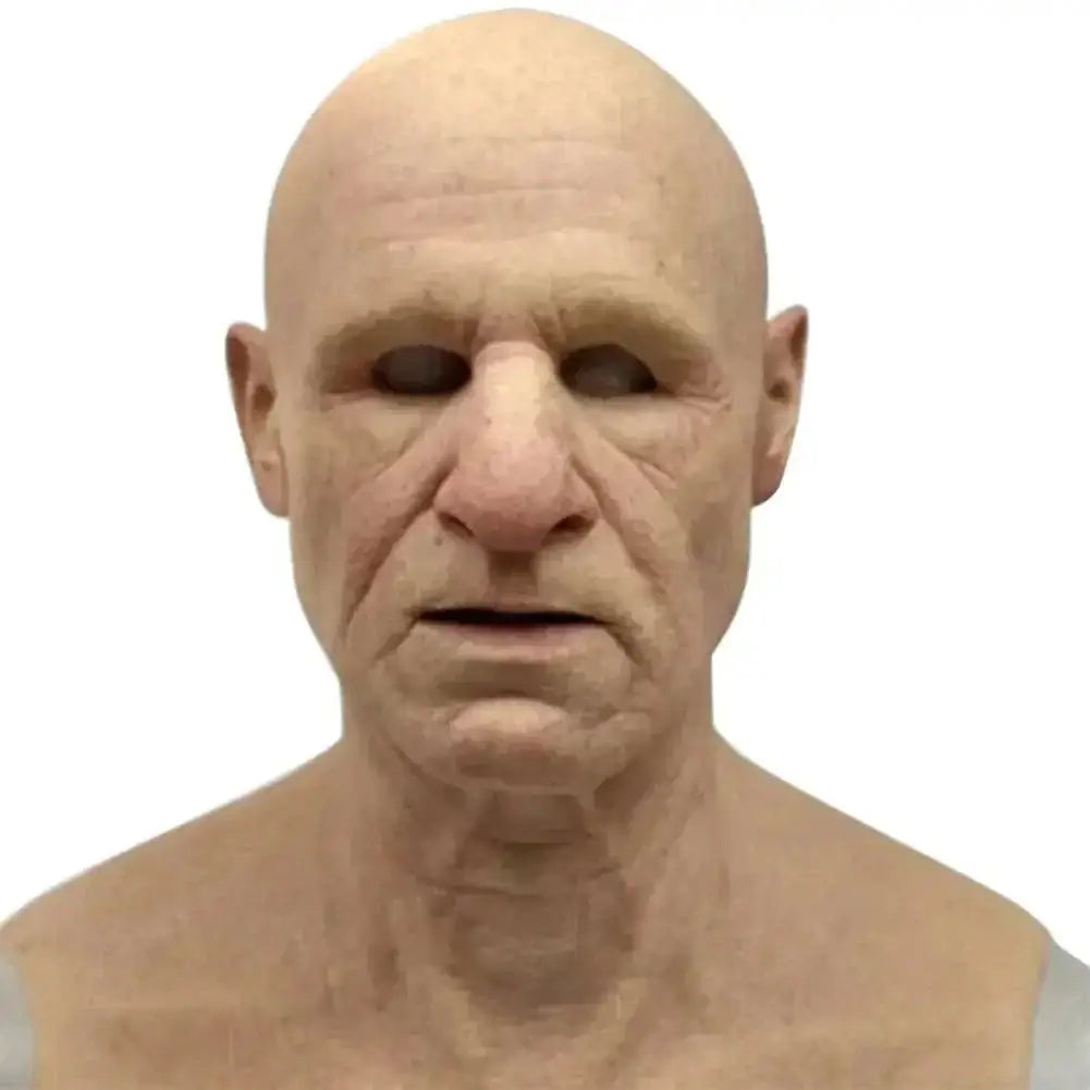 Old scary mask with realistic design for Halloween and themed parties.