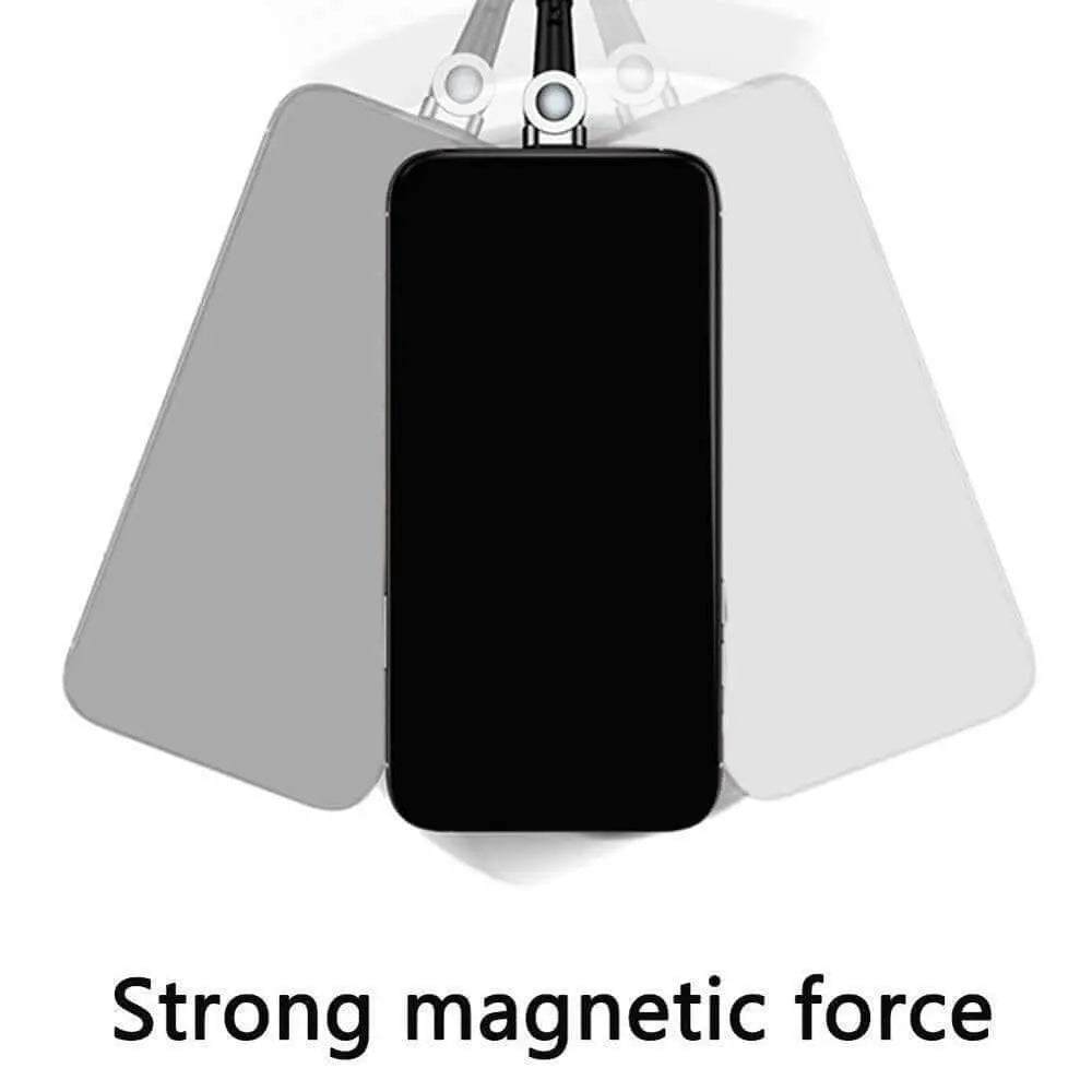 Magnetic charging cable with strong magnetic force and flexible USB-C connector.