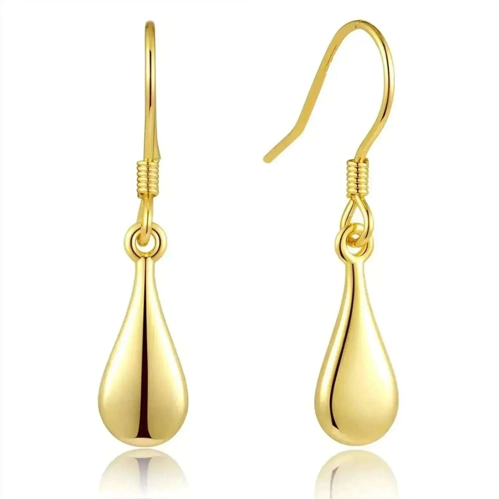 ToHeart gold-plated tear drop earrings, lightweight and elegant jewelry.