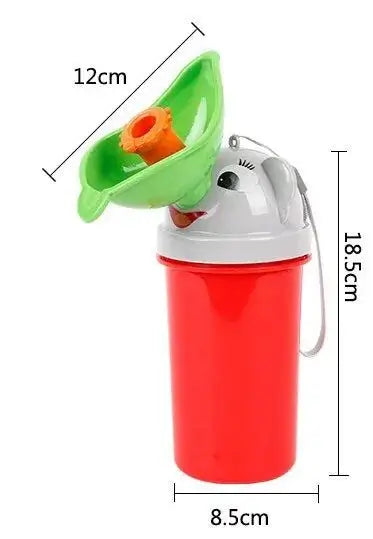 Kids wall-mounted frog potty training urinal with rotating water wheel and easy-to-clean design for toddlers.