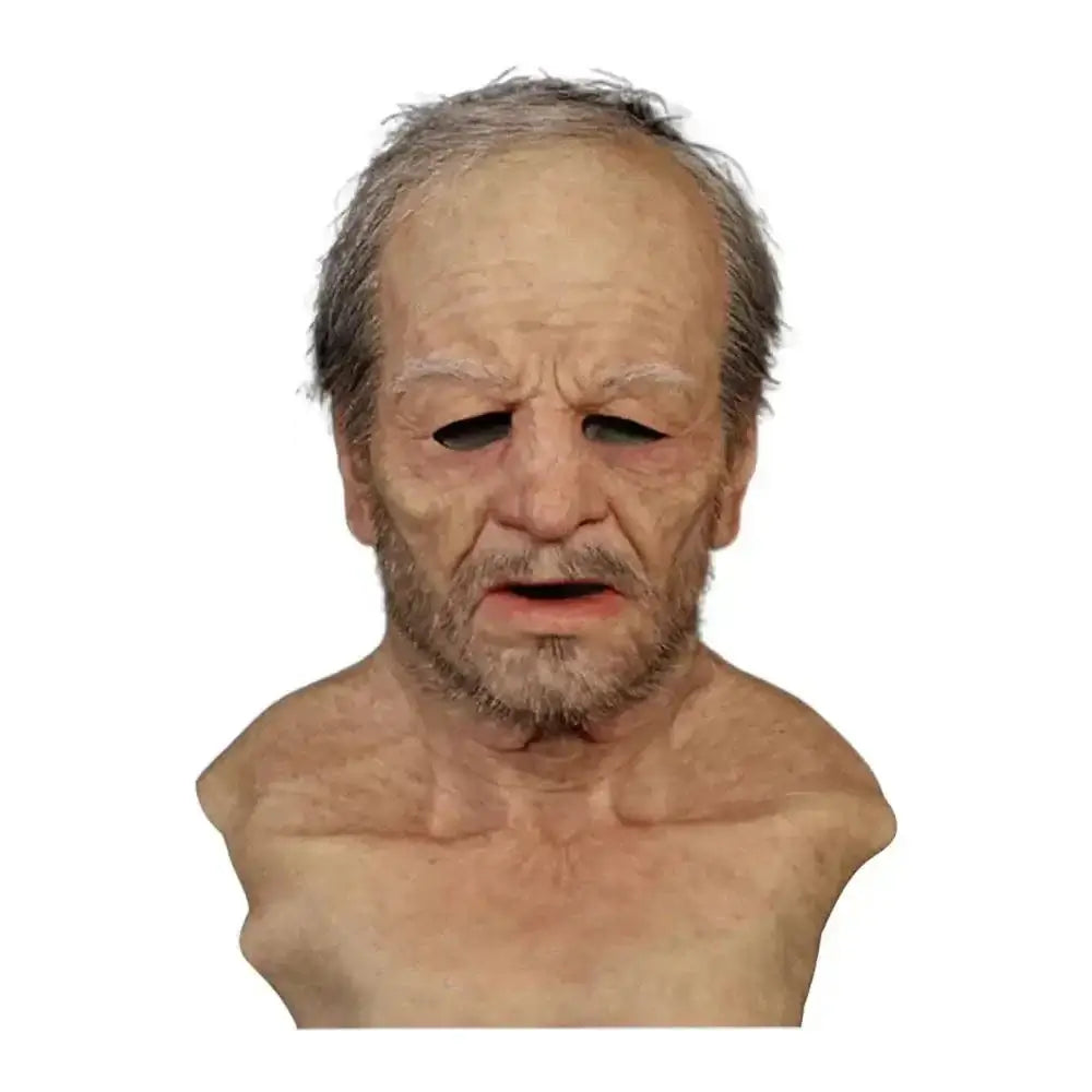 Old scary mask with realistic horror movie design, perfect for Halloween and themed parties.